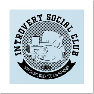 Introvert Social Club Posters and Art